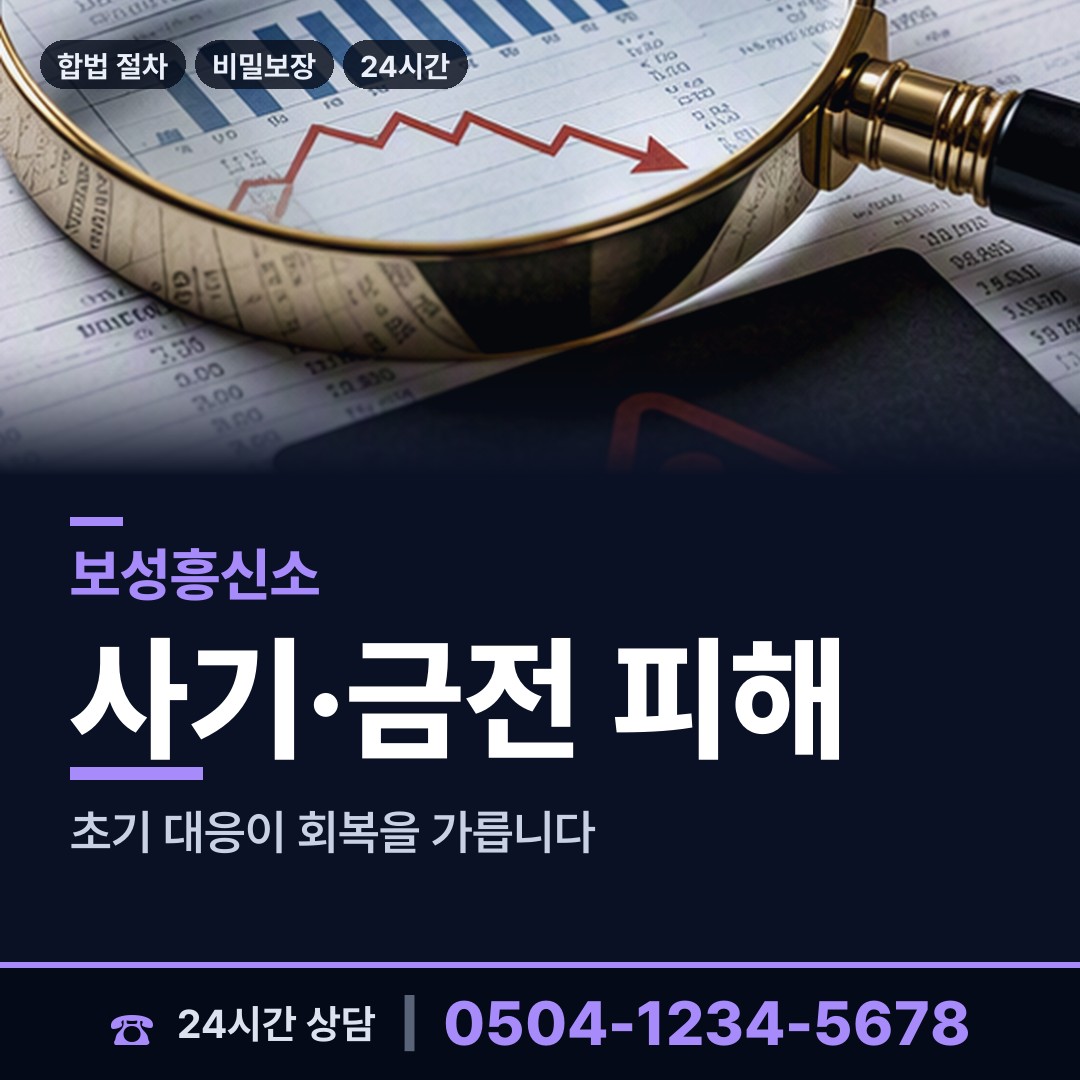 보성 회천면 계약사기조사 상담 안내